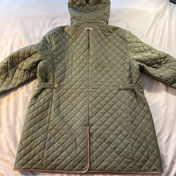 RALPH LAUREN Lauren Women Diamond Quilted Jacket Litchfield Coat Mid Length 3X - Picture 4 of 15